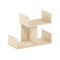 Furinno Hermite Wooden Desktop Bookshelf Storage Organizer for Home and Office Supplies, Bauhaus Oak
